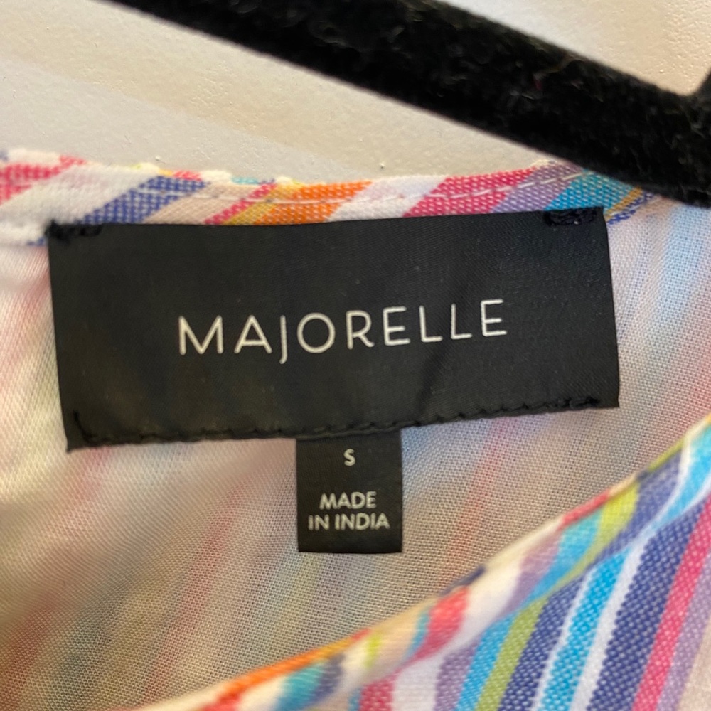 NWOT MAJORELLE Melanie Top in Rainbow Stripe Small - Picture 4 of 7